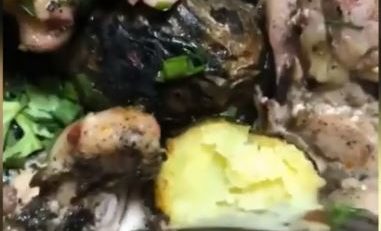 Видео рецепт мяса с запеченными овощами в глиняном горшочке